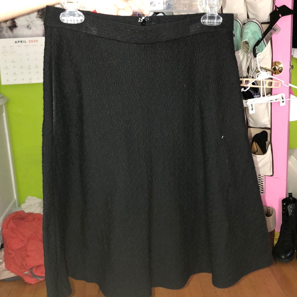 Black skater skirt